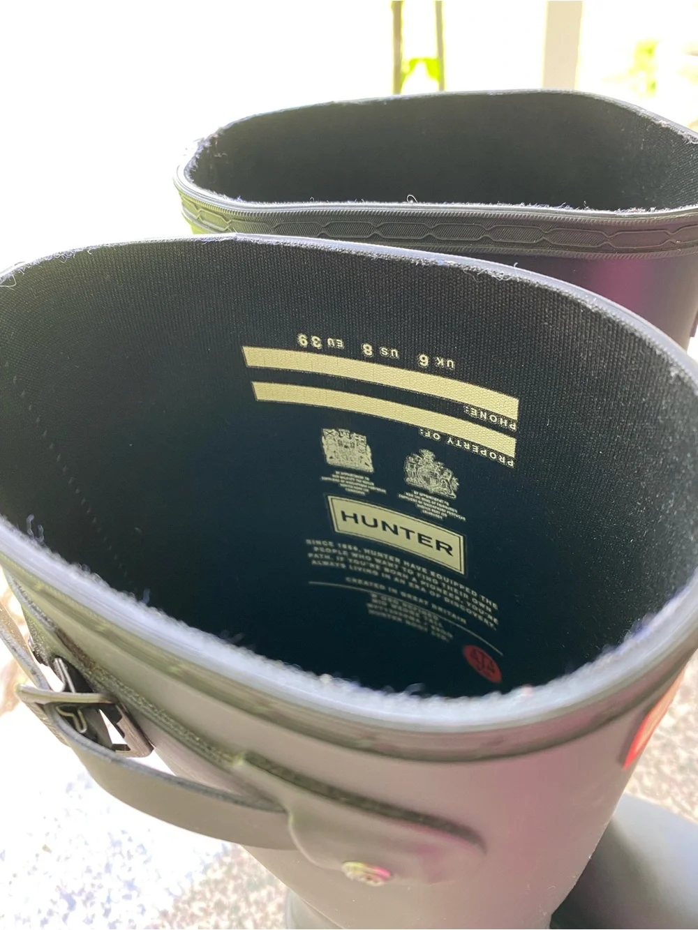 Hunter Matte Black Knee-High Waterproof Rain Boots